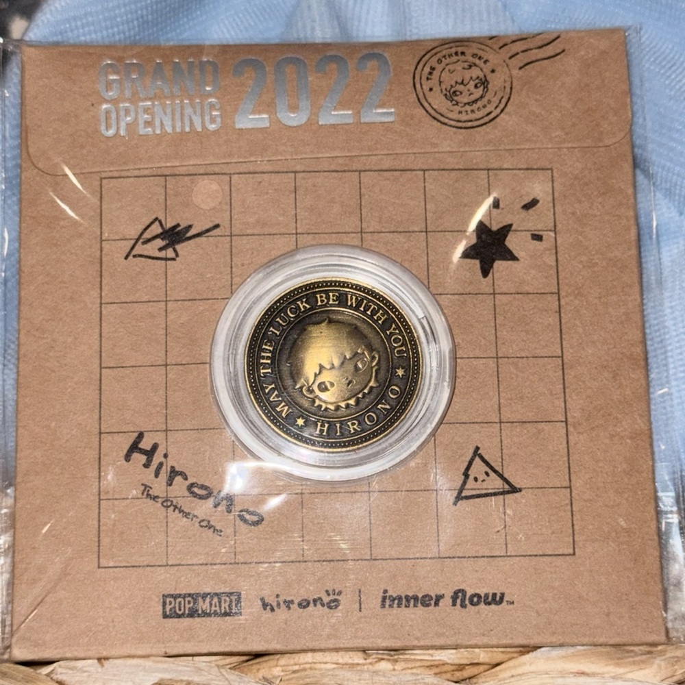 POP MART Hirono Grand Opening 2022 Commemorative Coin from the Inner Flow series